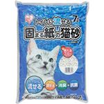 （まとめ買い）アイリスオーヤマ トイレに流せる固まる紙の猫砂 KNN-70 (7L)×9セット