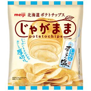 （まとめ買い）【ケース販売】明治 じゃがまま しお味 70g×12袋×4セット