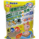（まとめ買い）アース 猫砂楽園 植物だから 消臭プラス 7L×6セット