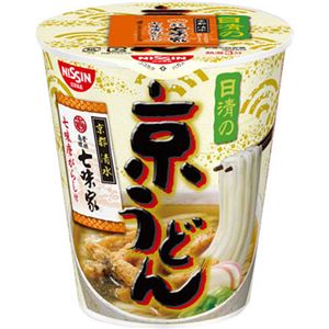 （まとめ買い）【ケース販売】日清の京うどん 七味唐がらし付 70g×20個×2セット