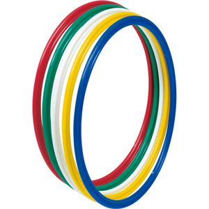 トーエイライト フラットフープ700S B2453 5色1組(青、緑、赤、白、黄各1本) - 拡大画像