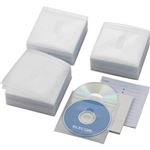 エレコム DVD・CD不織布ケース(両面収納) CCD-NIW300WH ホワイト