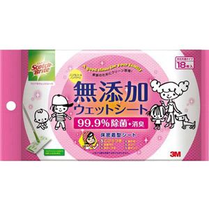 （まとめ買い）スコッチ・ブライト フロア用ウェットシート 18枚入×7セット