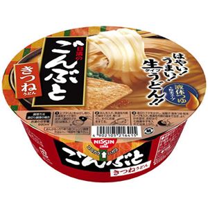 （まとめ買い）【ケース販売】日清のごんぶと きつねうどん 225g×12個×3セット