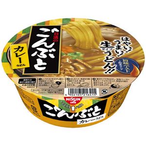 （まとめ買い）【ケース販売】日清のごんぶと カレーうどん 210g×12個×3セット