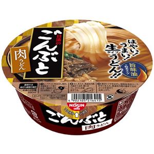 （まとめ買い）【ケース販売】日清のごんぶと 肉うどん 205g×12個×3セット