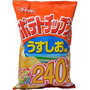 （まとめ買い）【ケース販売】コイケヤ ポテトチップス うすしお味 パーティーサイズ 240g×6袋×3セット