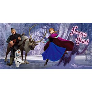 （まとめ買い）アナと雪の女王バスタオル アナ&クリストフ×3セット - 拡大画像