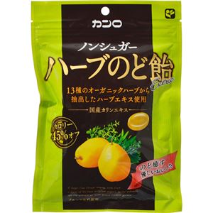 （まとめ買い）【ケース販売】カンロ ノンシュガーハーブのど飴Extra 75g×6個×6セット