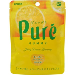 （まとめ買い）【ケース販売】カンロ ピュレグミ レモン 56g×6個×9セット