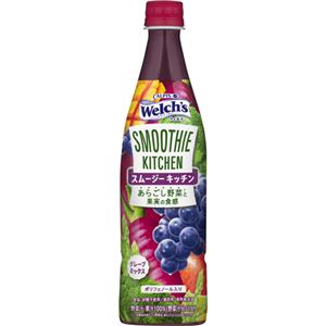 【ケース販売】Welch's(ウェルチ) スムージーキッチン グレープミックス 750ml×12本