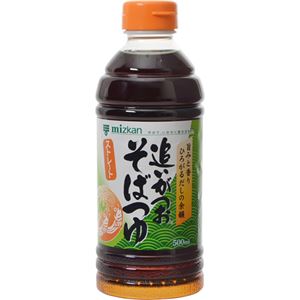 （まとめ買い）ミツカン 追いがつおそばつゆ ストレート 500ml×10セット