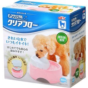 （まとめ買い）ピュアクリスタル PROクリアフロー 犬用 ピンク×2セット