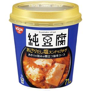 （まとめ買い）【ケース販売】日清 純豆腐 あさりだし塩スンドゥブチゲスープ 16g×6個×6セット