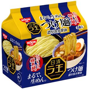 （まとめ買い）【ケース販売】日清 ラ王 つけ麺 濃厚魚介醤油 5食パック×6個×2セット