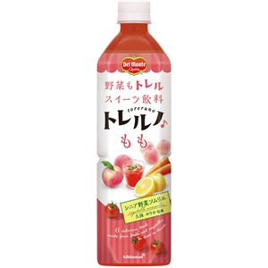 【ケース販売】デルモンテ 野菜もトレルスイーツ飲料 トレルノ もも 900g×12本