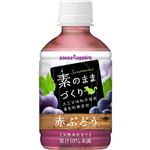 （まとめ買い）【ケース販売】ポッカサッポロ 素のままづくり 赤ぶどう 天然水仕立て 280ml×24本×2セット