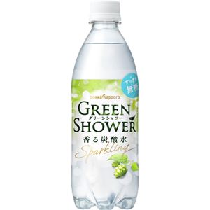 （まとめ買い）【ケース販売】グリーンシャワー 香る炭酸水 500ml×24本×2セット