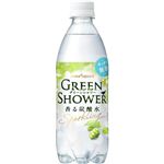 （まとめ買い）【ケース販売】グリーンシャワー 香る炭酸水 500ml×24本×2セット