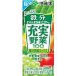 （まとめ買い）【ケース販売】伊藤園 充実野菜100 緑の野菜ミックス 200ml×12本×3セット