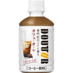 （まとめ買い）【ケース販売】ドトール カフェ・オ・レ 280ml×24本×2セット