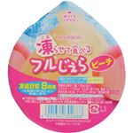 （まとめ買い）【ケース販売】【期間限定】ブルボン 凍らせて食べるフルじぇら ピーチ 105g×15個×6セット