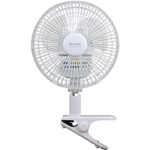 （まとめ買い）東芝 クリップ扇風機 TLF-18CL11 ホワイト×8セット