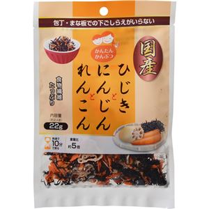 （まとめ買い）かんたんかんぶつ ひじきとにんじんとれんこん 22g(約2人前)×13セット