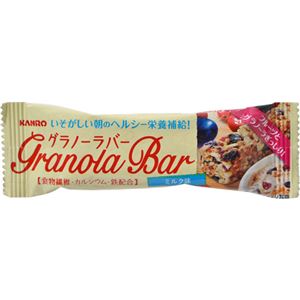 （まとめ買い）【ケース販売】カンロ グラノーラバー ミルク味 1本×12袋×4セット