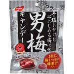 （まとめ買い）【ケース販売】ノーベル 男梅キャンデー 80g×6袋×6セット