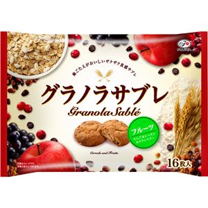 【ケース販売】不二家 グラノラサブレ フルーツ 16枚×15袋