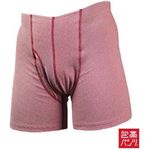 （まとめ買い）SIDO(シドー) 包帯パンツ ゴムなしボクサー レッド L×2セット