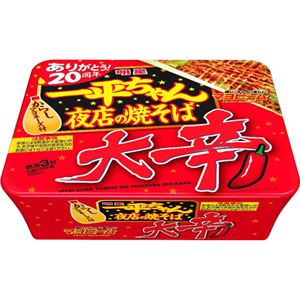 （まとめ買い）【ケース販売】一平ちゃん 夜店の焼そば 大辛 121g×12個×3セット