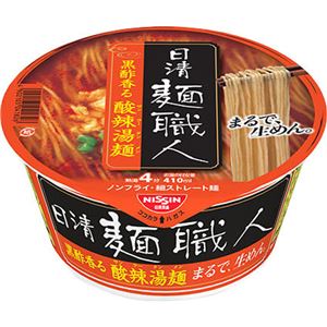 （まとめ買い）【ケース販売】日清 麺職人 黒酢香る酸辣湯麺 92g×12個×3セット