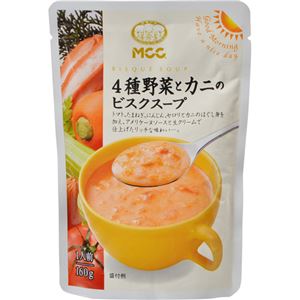 （まとめ買い）MCC 4種野菜とカニのビスクスープ 160g×10個×3セット