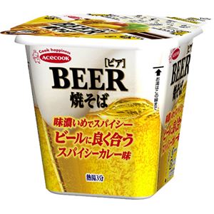 （まとめ買い）【ケース販売】BEER焼そば スパイシーカレー味 103g×12個×3セット