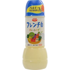 （まとめ買い）SSK フレンチ白ドレッシング 調味料(アミノ酸)不使用 300ml×8セット