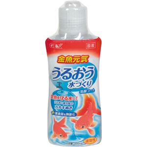 （まとめ買い）金魚元気 うるおう水づくり 300ml×4セット