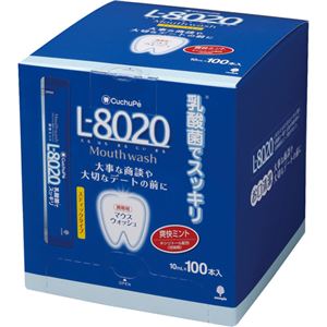 （まとめ買い）クチュッペ L-8020 乳酸菌マウスウォッシュ 爽快ミント スティックタイプ 10ml×100本入×5セット - 拡大画像