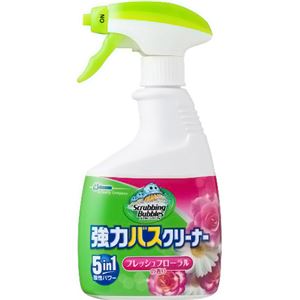 （まとめ買い）スクラビングバブル 強力バスクリーナー フレッシュフローラルの香り 本体 400ml×10セット