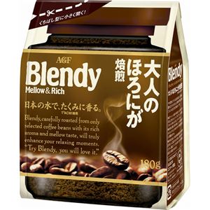 （まとめ買い）ブレンディ メロウ&リッチ 大人のほろにが焙煎 袋 180g×8セット