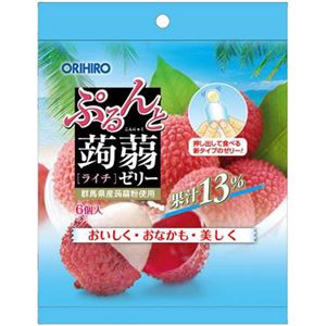 （まとめ買い）オリヒロ ぷるんと蒟蒻ゼリー ライチ 20g×6個×21セット