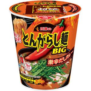 （まとめ買い）【ケース販売】日清のとんがらし麺 ビッグ 激辛だしカレー 105g×12個×3セット