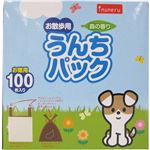 （まとめ買い）イヌネル お散歩用 うんちパック 森の香り お徳用100枚入×7セット