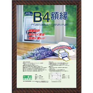 （まとめ買い）ナカバヤシ 樹脂製軽量額縁 金ラック B4判(JIS規格) フ-KWP-16/N×5セット - 拡大画像