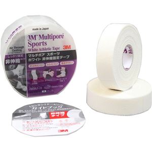 (まとめ買い)3M マルチポア スポーツ ホワイト 非伸縮固定テープ ブリスターパック 19mm×12m 2ロール×6セット