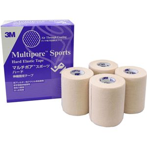3M マルチポア スポーツ ハード 伸縮固定テープ 75mm×4.75m 4ロール