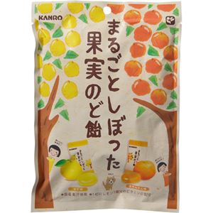 （まとめ買い）【ケース販売】カンロ まるごとしぼった果実のど飴 70g×6袋×6セット