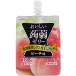 （まとめ買い）【ケース販売】たらみ おいしい蒟蒻ゼリー ピーチ味 150g×6個×8セット