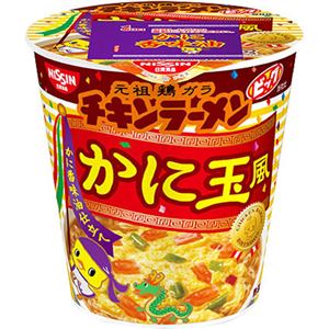 （まとめ買い）【ケース販売】日清 チキンラーメンビッグカップ かに玉風 95g×12個×3セット